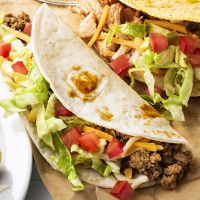 Ground Beef Taco with Soft Shell for Taco Tuesdays