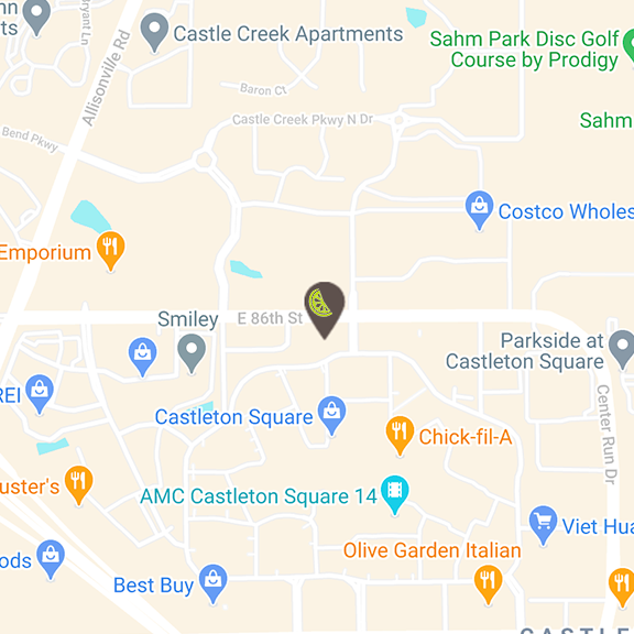 Castleton Mall Location Map