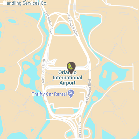 Orlando Airport Location Map