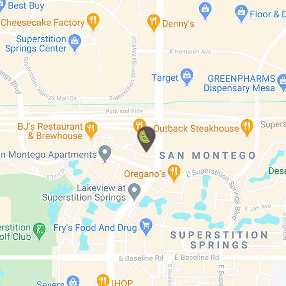 Superstition Springs Location Map
