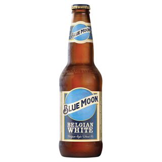 Blue Moon at On The Border: A wheat beer brewed with Valencia orange peel for a subtle sweetness and bright, citrus aroma.