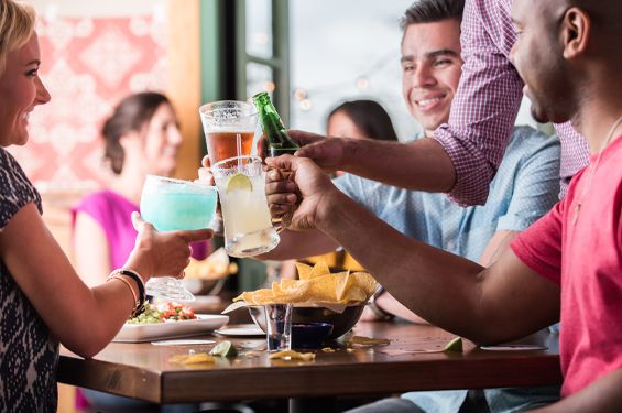 Happy hour at on deals the border