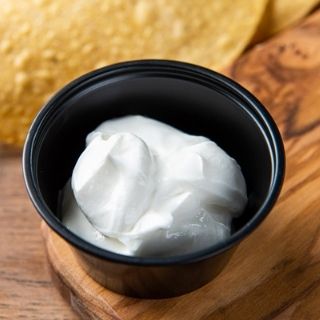 Sour Cream: An individual side or quart of sour cream.