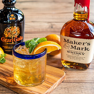 Makers Rita: Maker's Mark, a one-of-a-kind, full-flavored bourbon shaken with Gran Gala and fresh citrus sour.